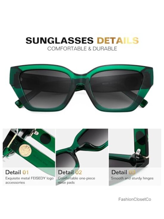 Women\'s Polarized Cat Eye Sunglasses UV400 Protection for Driving Daily Wear main image 4